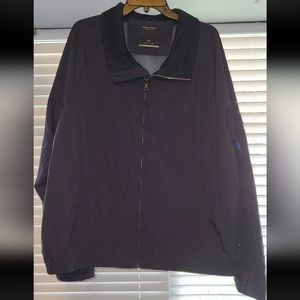 Mens XXL Nautica Navy Blue Windbreaker Sleeve Pocket